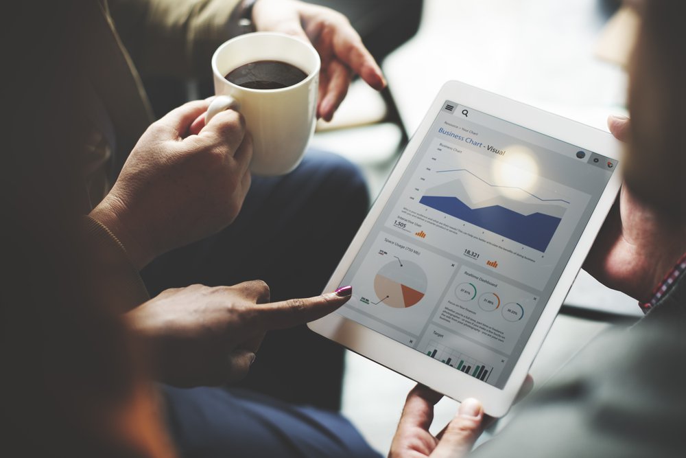 reviewing website metrics