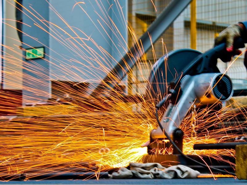 Circular Saw in Manufacturing Facility